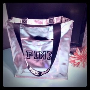 Pink silver bag